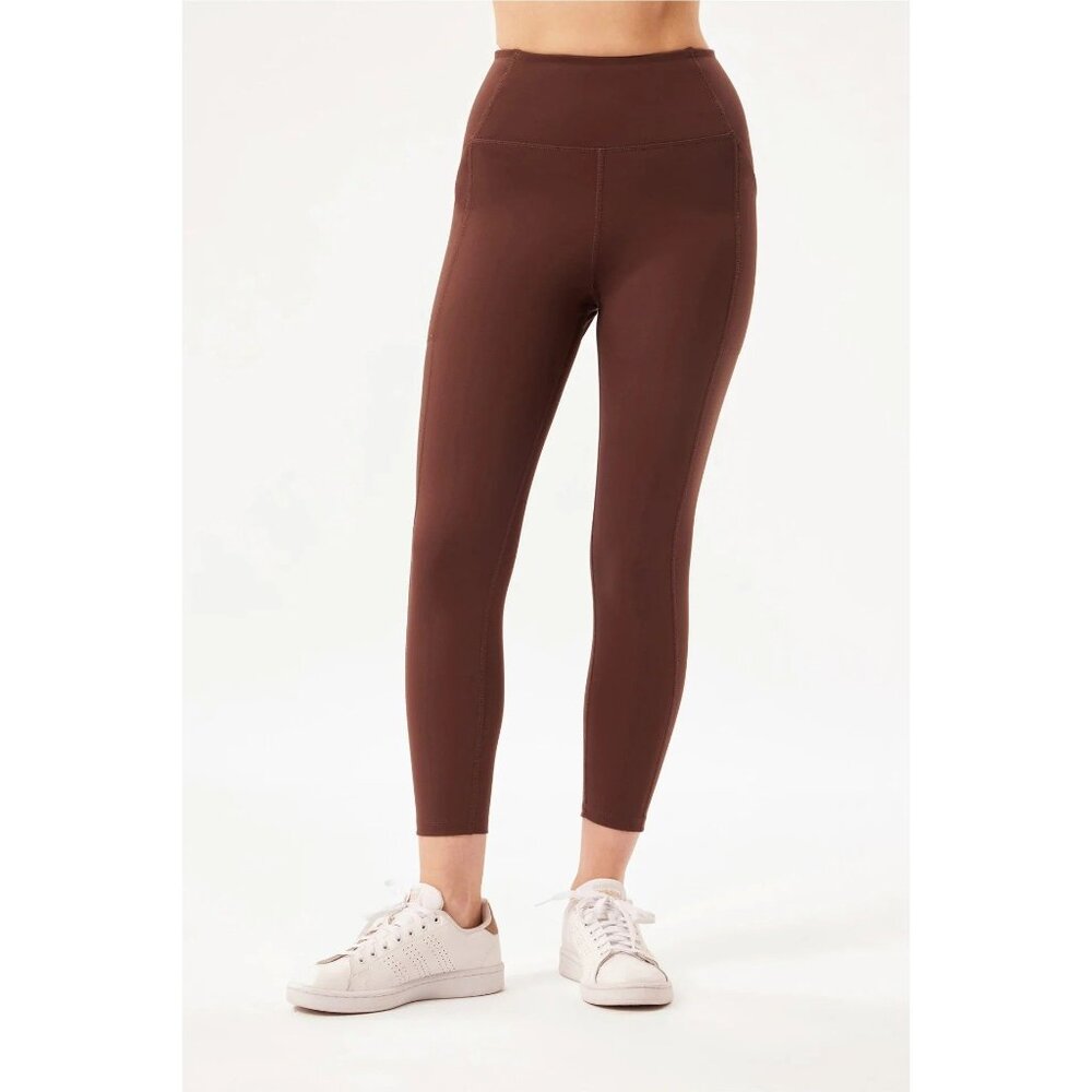 NWT Earth Brown Compressive Pocket Legging Girlfriend Collective 23.75" Ankle
